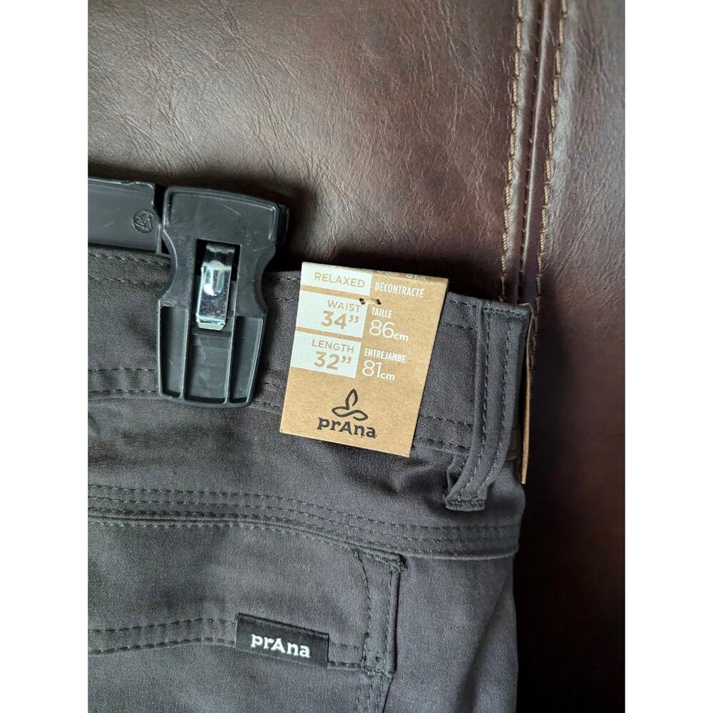 PrAna Stretch Zion Pant 34x32 Dark Iron - Picture 3 of 3